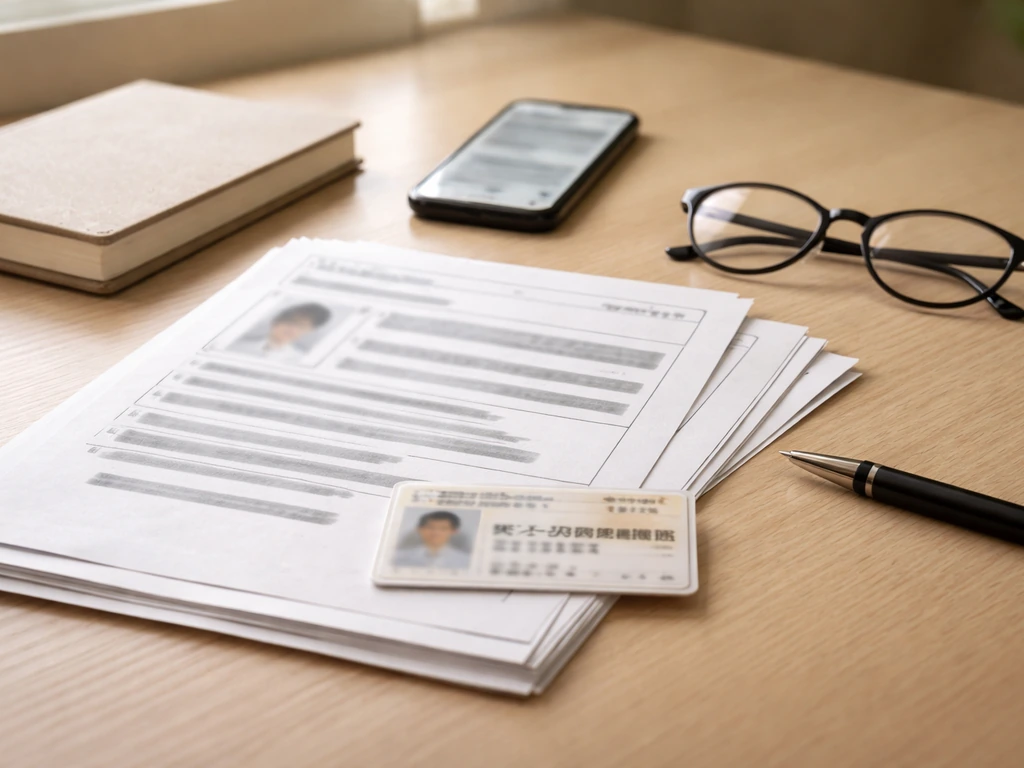 Desk scene with documents and a phone, symbolizing identity checks to avoid mixing up the wrong person.